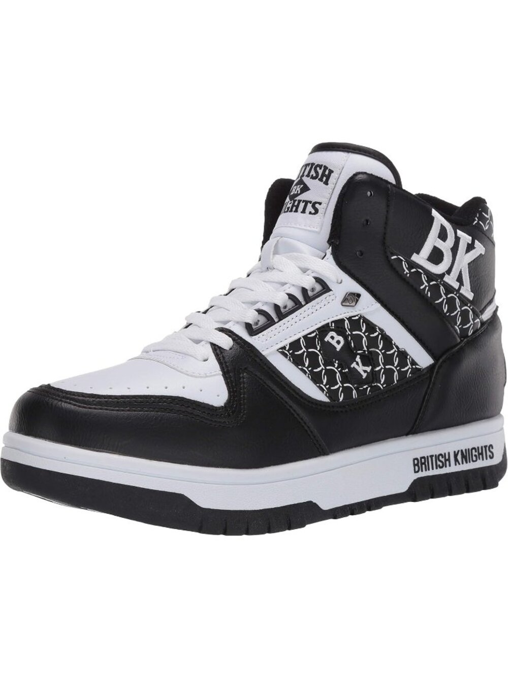 Women's Black White Tennis Shoes Casual High Top Athletic Running Sneakers
